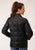 Roper Womens Down Shirt Black Nylon Insulated Jacket