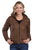 Roper Womens Down Proof Coated Brown 100% Nylon Softshell Jacket