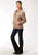 Roper Womens Khaki Polyester Quilted Insulated Jacket