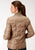 Roper Womens Khaki Polyester Quilted Insulated Jacket