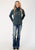 Roper Womens Zip Grey Polyester Softshell Jacket M