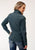 Roper Womens Zip Grey Polyester Softshell Jacket