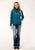 Roper Womens Zip Deep Teal Polyester Softshell Jacket