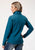 Roper Womens Zip Deep Teal Polyester Softshell Jacket