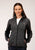 Roper Womens Charcoal Grey Polyester Fleece Jacket