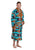 Roper Mens Aztec Fleece Turquoise/Black 100% Polyester Bathrobe