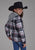 Roper Kids Girls Thermal Lined Shirt Black 100% Cotton Jacket