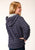 Roper Girls Thermal Lined Flannel Blue 100% Cotton Jacket