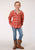 Roper Kids Girls Thermal Lined Orange 100% Cotton Jacket