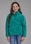 Roper Kids Girls Tropical Print Jade 100% Polyester Fleece Jacket