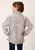 Roper Kids Girls Snow Leopard White Polyester Fleece Jacket