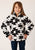Roper Girls Aztec Polar Black 100% Polyester Fleece Jacket
