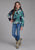Roper Kids Girls Tie Dye Polar Blue 100% Polyester Fleece Jacket