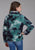 Roper Kids Girls Tie Dye Polar Blue 100% Polyester Fleece Jacket