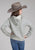 Roper Kids Girls Wild Like The West Grey Cotton Blend Hoodie