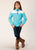 Roper Girls Micro Blue 100% Polyester Fleece Jacket