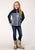 Roper Girls Navy Blue Polyester Softshell Jacket