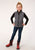 Roper Girls Heather Grey Polyester Softshell Vest