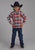 Roper Kids Boys Sherpa Lined Shirt Orange 100% Cotton Jacket