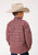 Roper Boys Sherpa Lined Plaid Wine 100% Cotton L/S Shirt