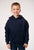 Roper Kids Boys Basic Navy 70% Polyester/30% Cotton Hoodie