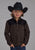 Roper Kids Boys Lightweight Micro Brown/Black 100% Polyester Fleece Jacket