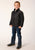 Roper Boys Crushable Polyfill Black 100% Nylon Softshell Jacket