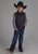 Roper Kids Boys Crushable Parachute Black 100% Nylon Softshell Vest