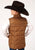Roper Boys Kids Caramel Polyester Quilted Poly-Filled Vest