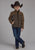 Roper Kids Boys Hi Tech Fleece Brown/Chocolate Polyester Fleece Jacket