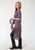 Roper Womens Red Rayon/Nylon Turquoise Stampede Cardigan