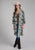 Roper Womens Photo Collage Multi-Color 100% Rayon Cardigan Sweater