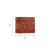 American West Mens Tooled Full-Grain 4.5x3.5 Medium Brown Leather Rodeo Wallet