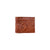 American West Mens Tooled Full-Grain 4.5x3.5 Medium Brown Leather Rodeo Wallet