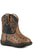 Roper Infant Unisex Cowbabies Cowboy Cool Brown/Black Faux Leather Cowboy Boots