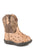 Roper Infant Boys Cowbabies Jed Tan Faux Leather Cowboy Boots