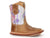 Roper Infant Girls Az Aztec Tan Leather Cowboy Boots