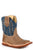 Roper Infant Boys Cowbabies Bart Brown Leather Cowboy Boots