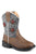 Roper Toddler Unisex Spidie Blue/Tan Faux Leather Cowboy Boots