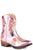 Roper Toddler Girls Riley Floral Pink Faux Leather Cowboy Boots