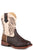 Roper Toddler Boys Dalton Brown Faux Leather Cowboy Boots