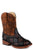 Roper Toddler Unisex Bird Blocks Brown Faux Leather Cowboy Boots