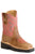 Roper Girls Toddlers Tan/Pink Leather Parker Cowboy Boots 6