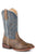 Roper Kids Unisex Ainsley Brown/Blue Faux Leather Cowboy Boots