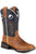 Roper Kids Boys James Blue Leather Cowboy Boots