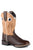 Roper Kids Unisex James Brown Leather Cowboy Boots