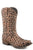 Roper Girls Kids Tan Faux Leather Riley Cheetah Cowboy Boots