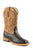Roper Kids Unisex Bumps Black/Tan Faux Leather Cowboy Boots