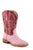 Roper Kids Girls Bumps Pink/Fuchsia Faux Leather Cowboy Boots