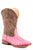 Roper Kids Unisex Annabelle Pink/Brown Faux Leather Cowboy Boots